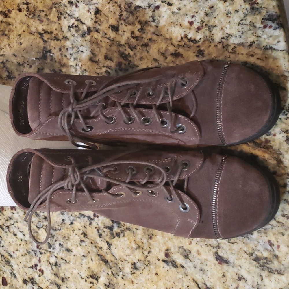 Stuart Weitzman Zipit High Top Suede Bootie - Picture 2 of 15